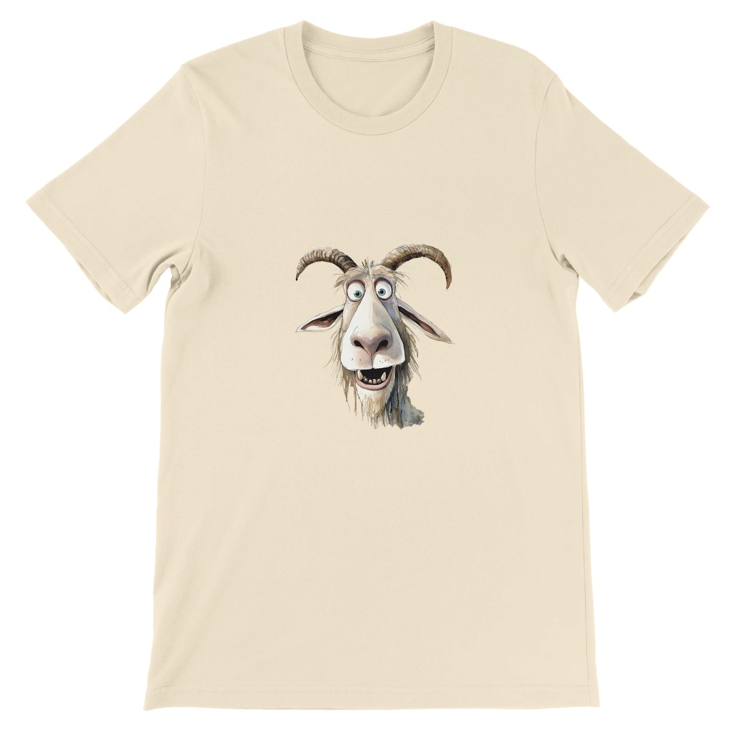 Budget Unisex Crewneck T-shirt/Funny-Goat