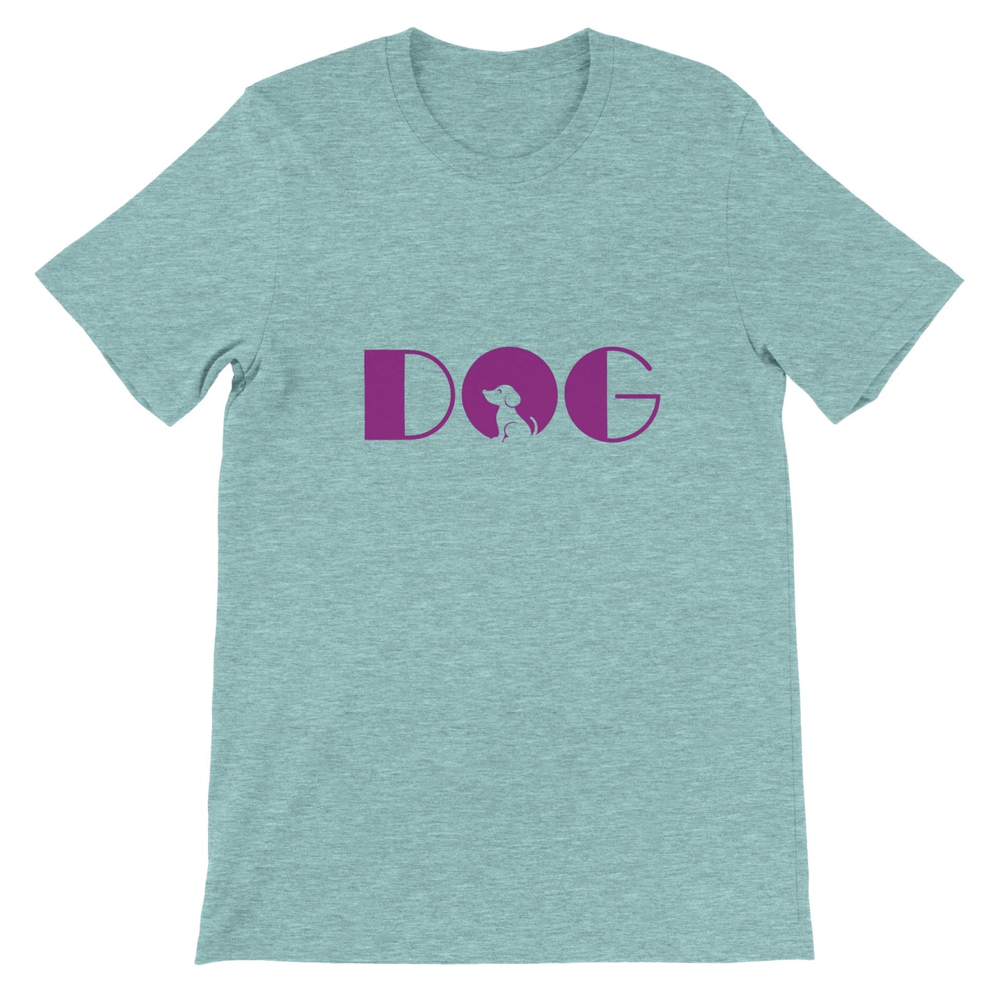 Budget Unisex Crewneck T-Shirt/Hund-Lila