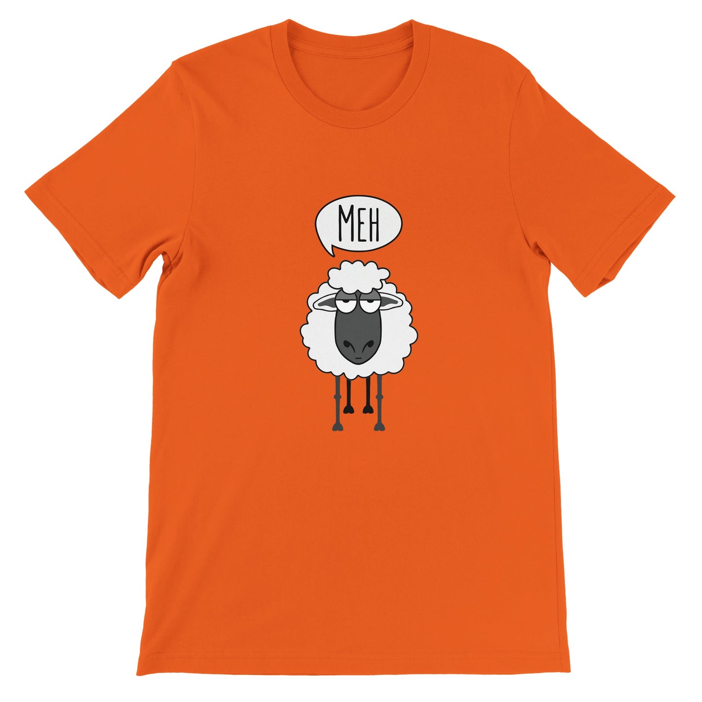 Budget Unisex Crewneck T-shirt/Sheep-Meh
