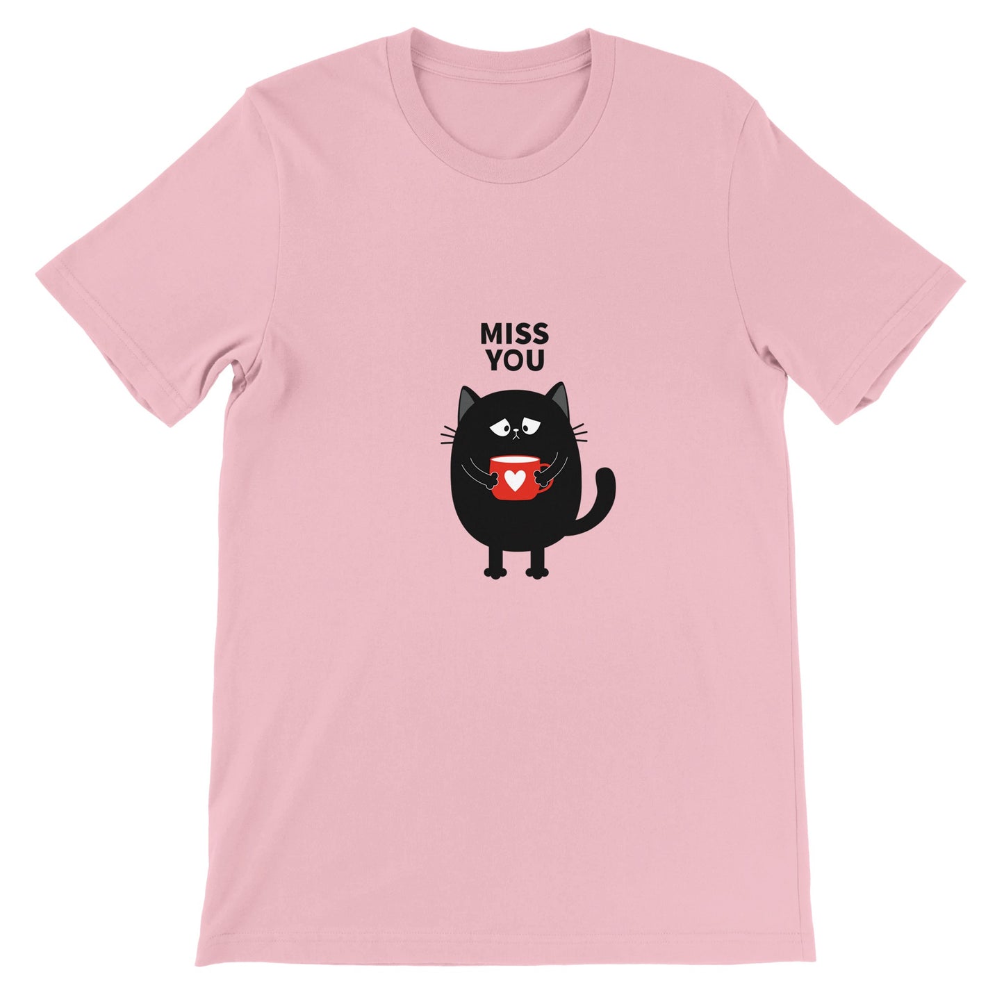 Günstiges Unisex-T-Shirt mit Rundhalsausschnitt/Miss-You