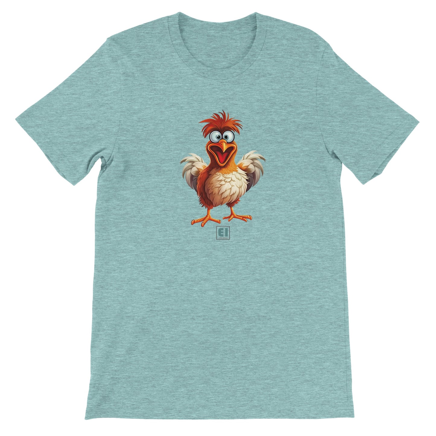 Budget Unisex Crewneck T-shirt/Funny-Chicken