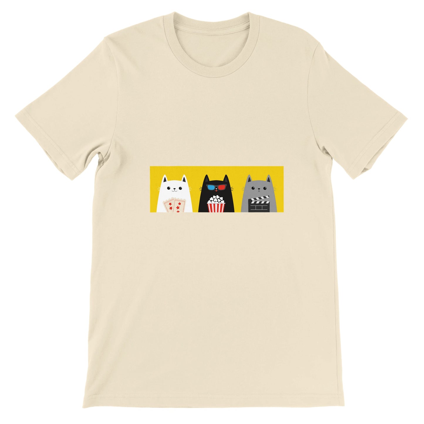 Budget Unisex Crewneck T-shirt/Three-Cats-Fellows