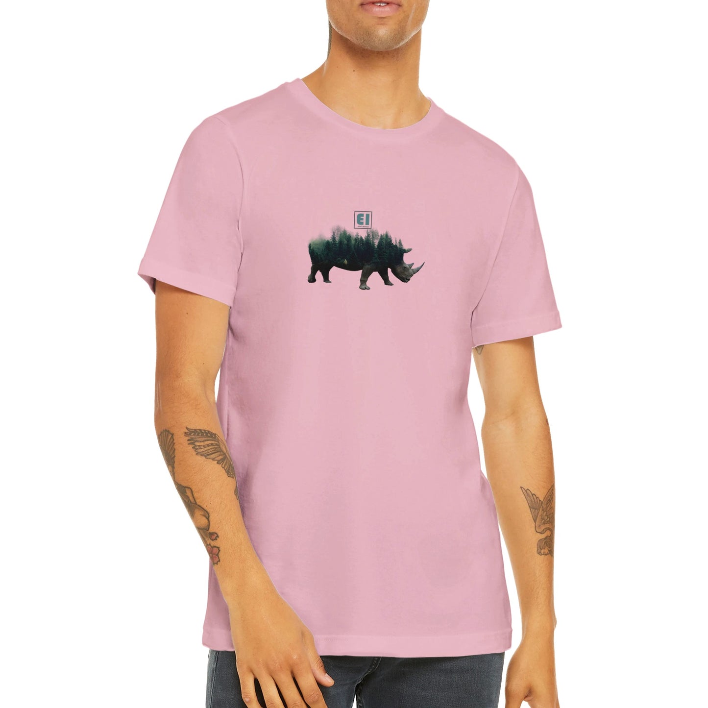 Budget Unisex Crewneck T-Shirt/Nashorn-Natur