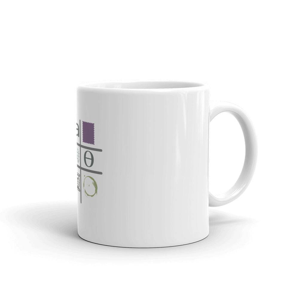 White glossy mug/Artistic Shapes - Enet Images