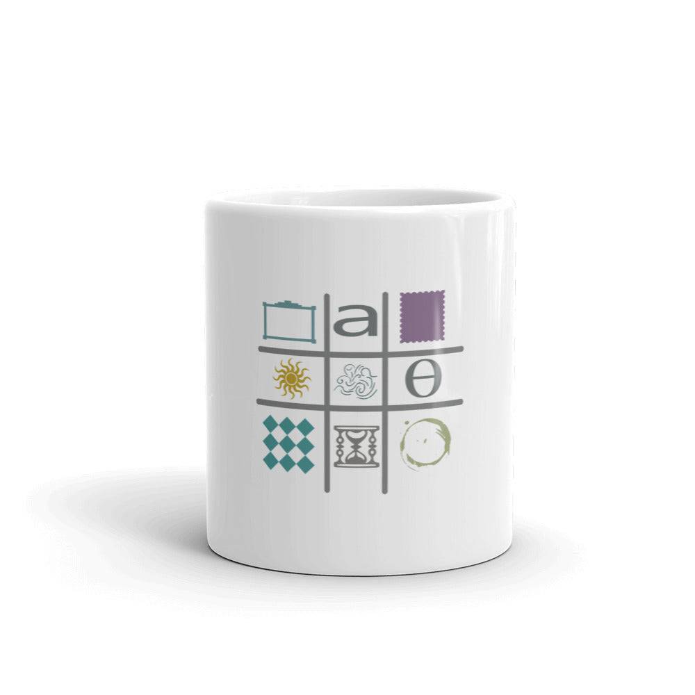 White glossy mug/Artistic Shapes - Enet Images