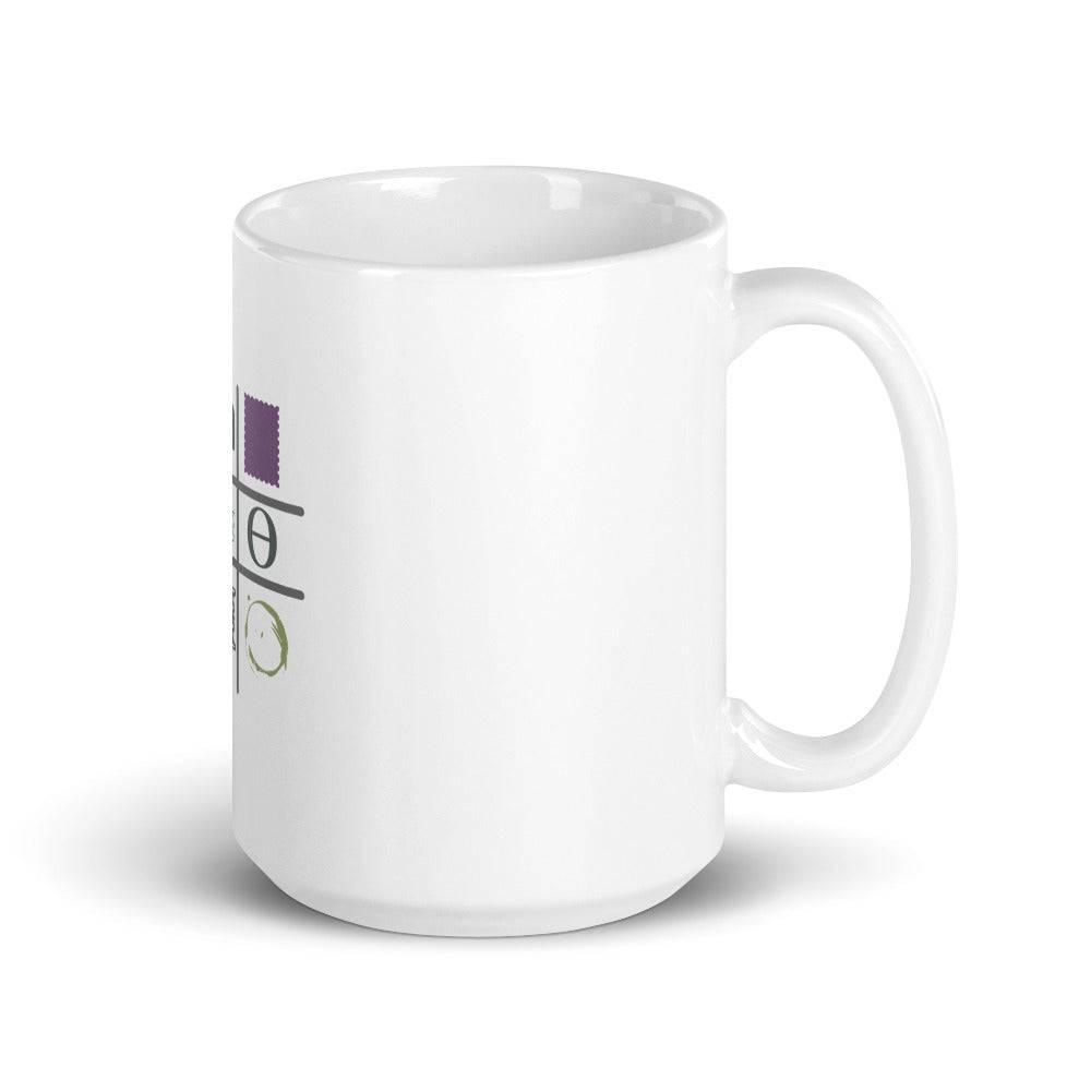 White glossy mug/Artistic Shapes - Enet Images