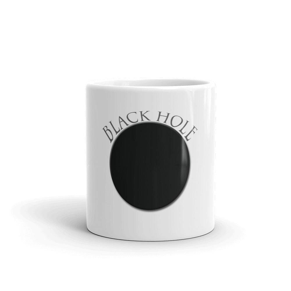 White glossy mug/Black Hole - Enet Images