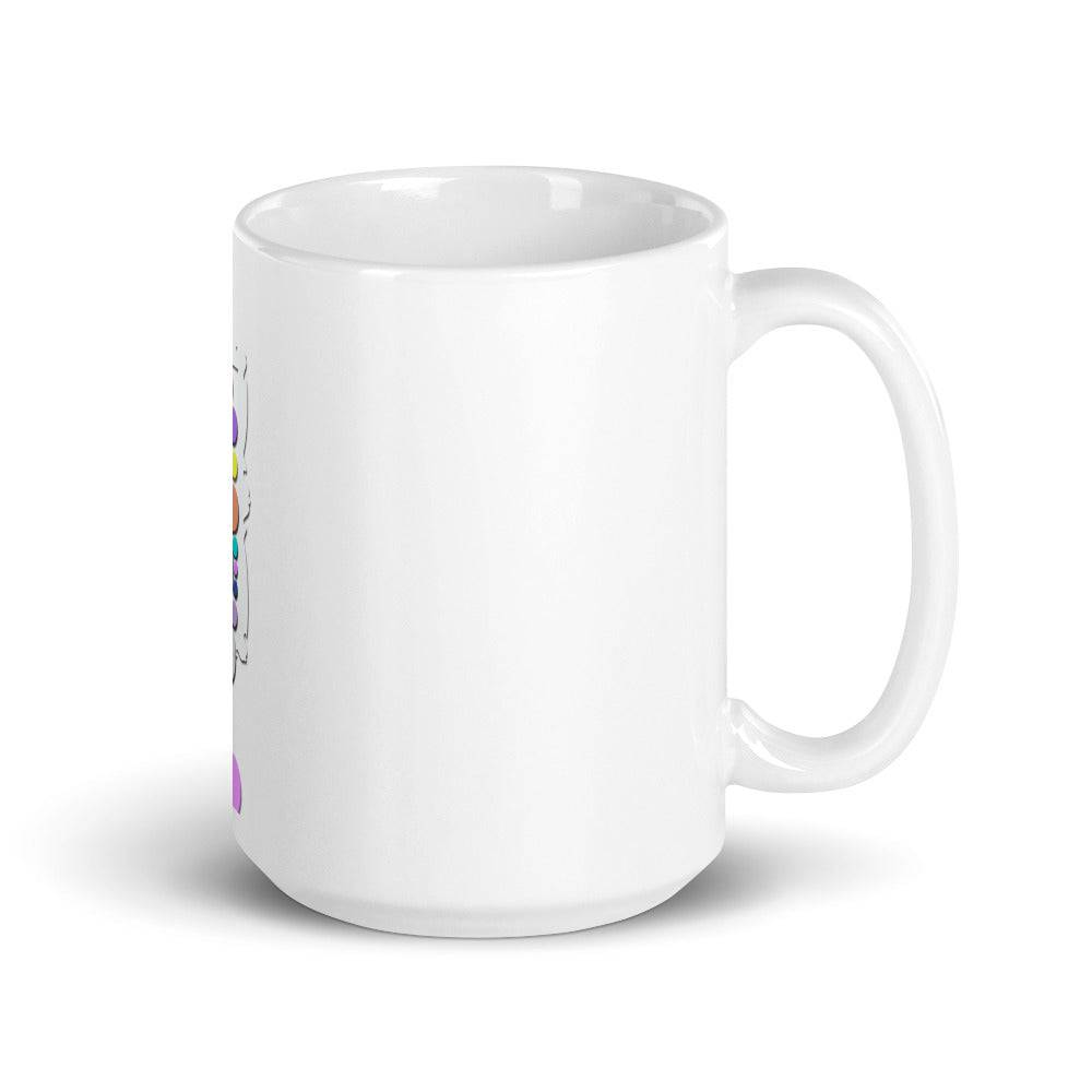 White glossy mug/Bubbles-Frame - Enet Images