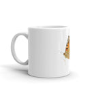 White glossy mug/Butterfly - Enet Images