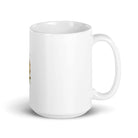 White glossy mug/Butterfly - Enet Images