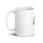 White glossy mug/Butterfly - Enet Images