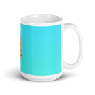 White glossy mug/butterfly in motion - Enet Images