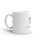 White glossy mug/I am Here - Enet Images