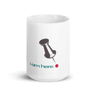 White glossy mug/I am Here - Enet Images