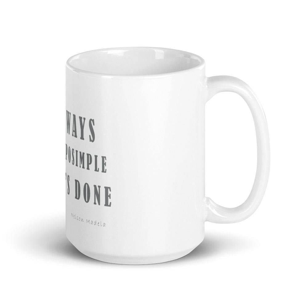 White glossy mug/It Always - Enet Images