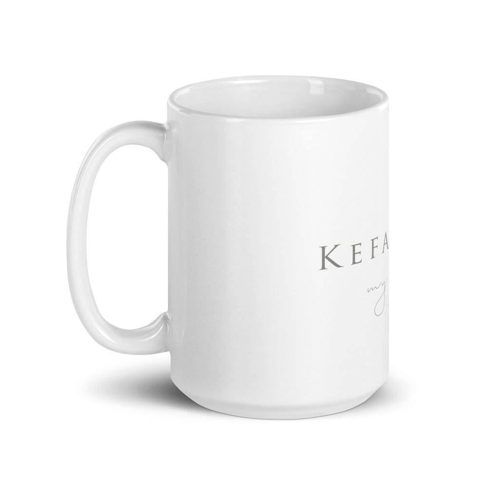 White glossy mug/Kefalonia White - Enet Images