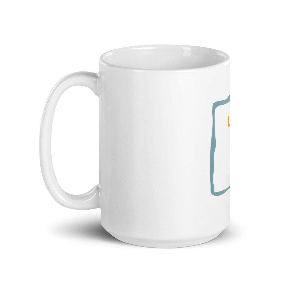 White glossy mug/Let's Do It - Enet Images