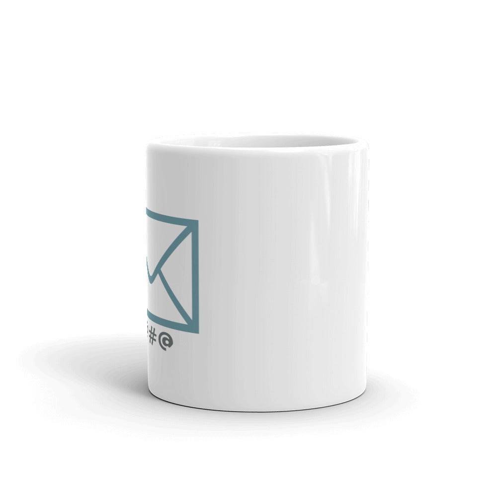 White glossy mug/Mail - Enet Images