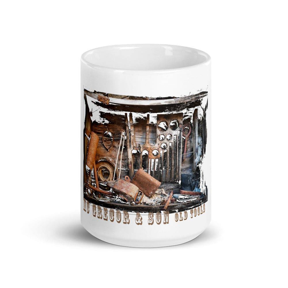 White glossy mug/Mc Grecor & Son Old Tools - Enet Images