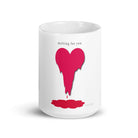 White glossy mug/Melting Heart - Enet Images