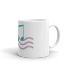 White glossy mug/Music - Enet Images