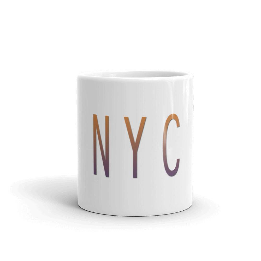 White glossy mug/NYC - Enet Images