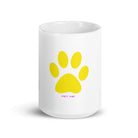 White glossy mug/Pet Me Yellow - Enet Images