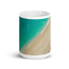 White glossy mug/Sea And Sand - Enet Images