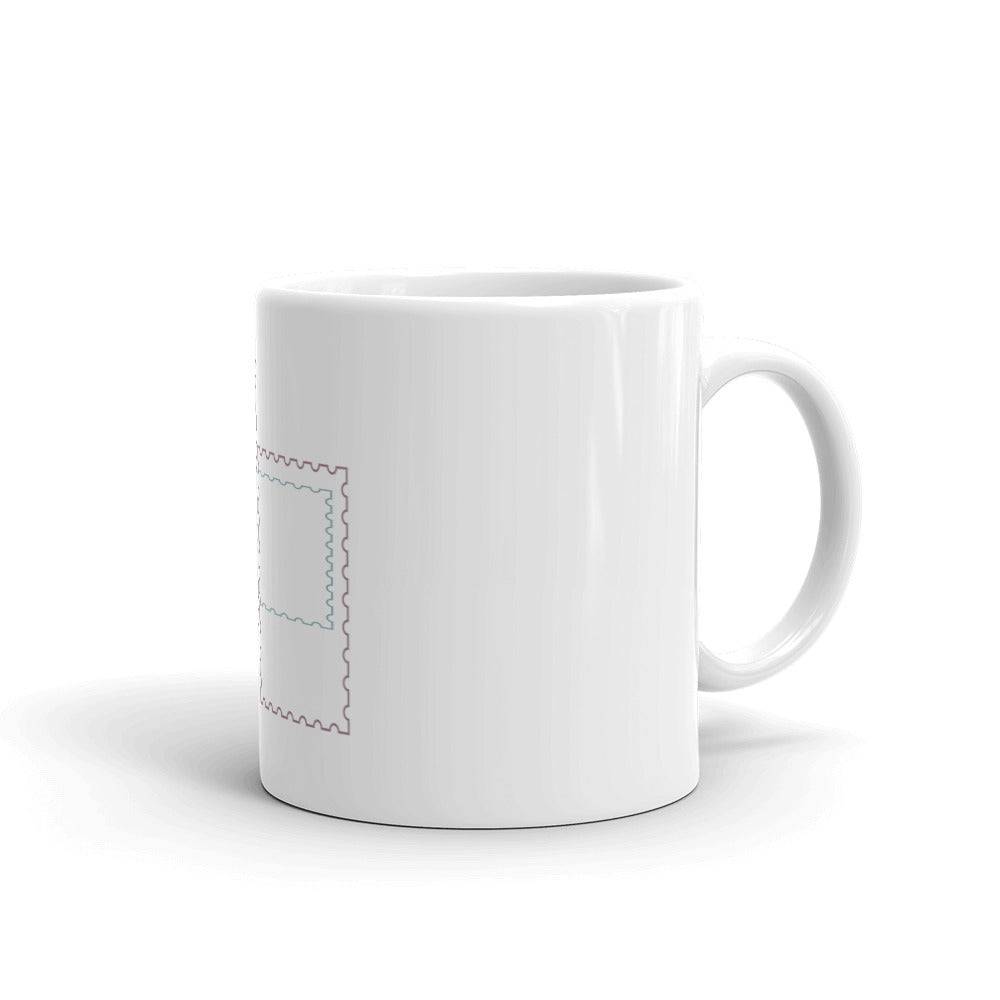 White glossy mug/Shapes - Enet Images