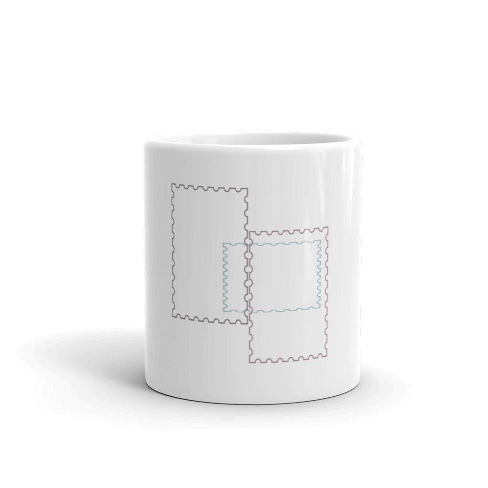 White glossy mug/Shapes - Enet Images