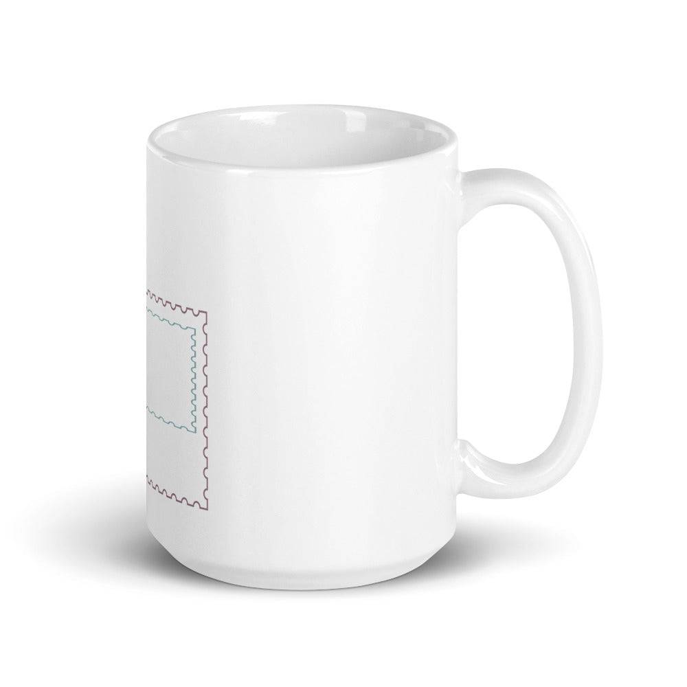 White glossy mug/Shapes - Enet Images