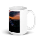 White glossy mug/Sunset Against The Rocky Coast - Enet Images