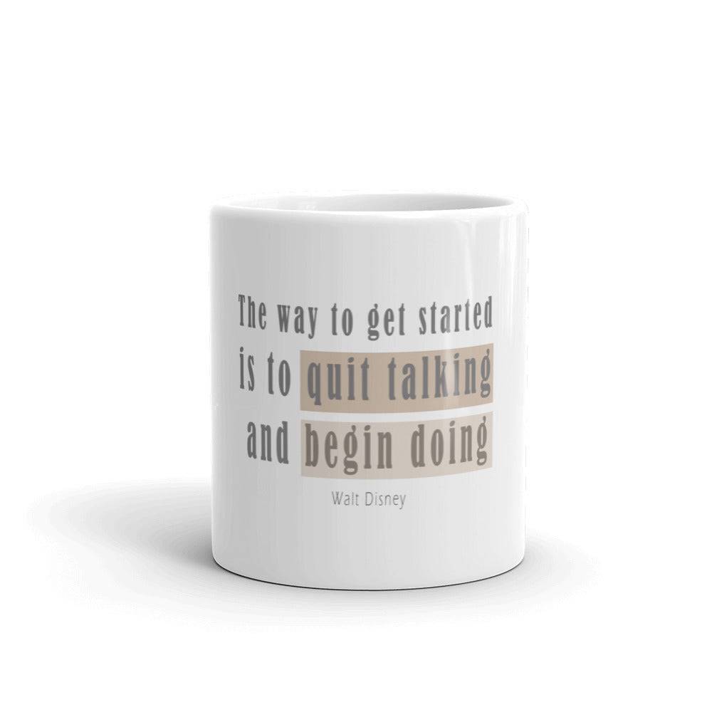 White glossy mug/The Way To Get Started - Enet Images