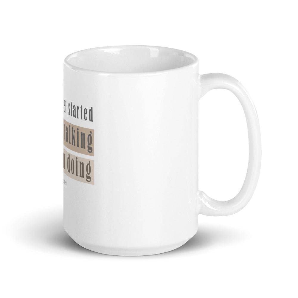 White glossy mug/The Way To Get Started - Enet Images