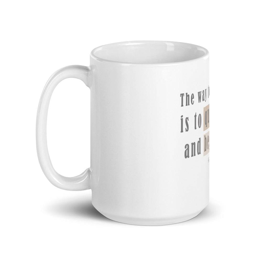 White glossy mug/The Way To Get Started - Enet Images