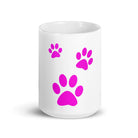 White glossy mug/Three Pet Prints - Enet Images