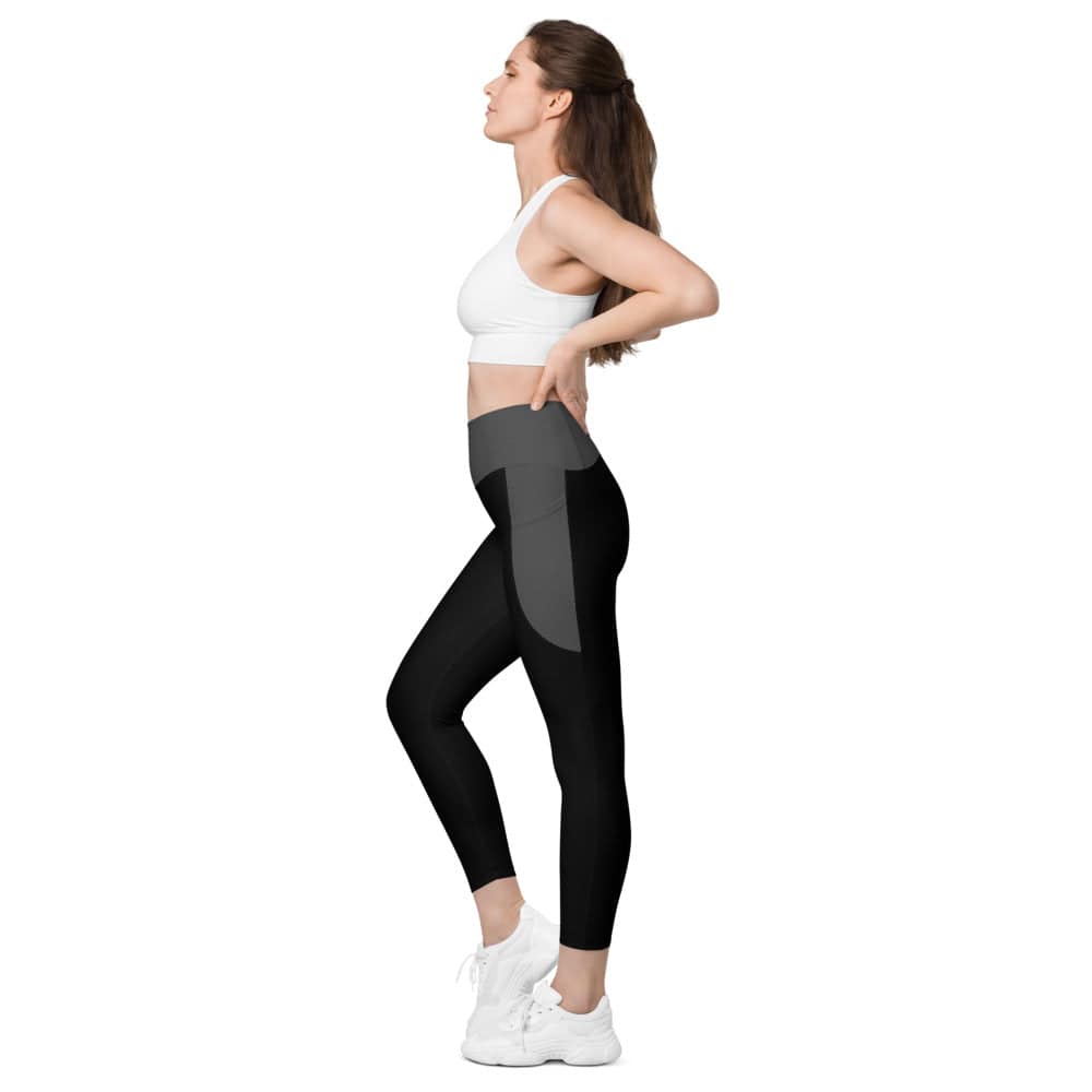 Leggings with pockets/Black & Grey - Enet Images