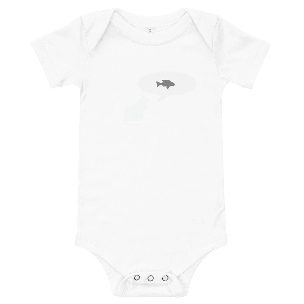 Baby short sleeve one piece/Cat-Fish - Enet Images