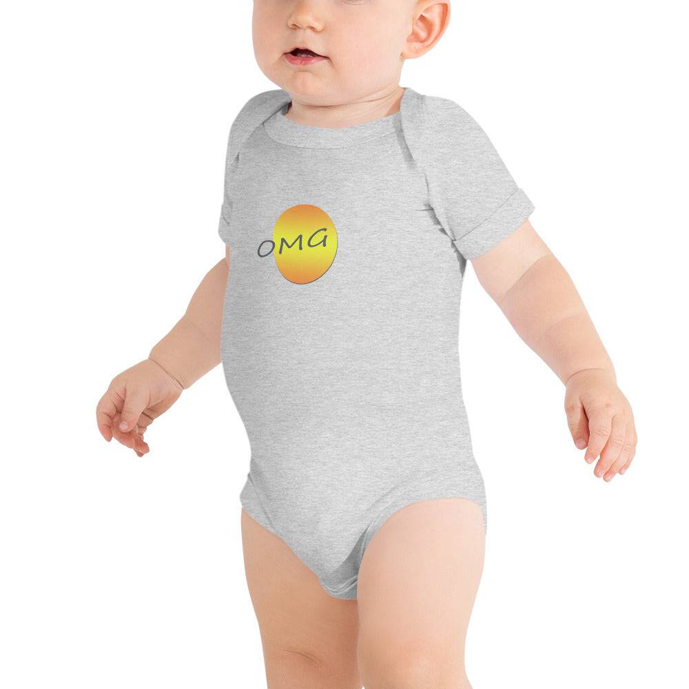 Baby short sleeve one piece/OMG - Enet Images