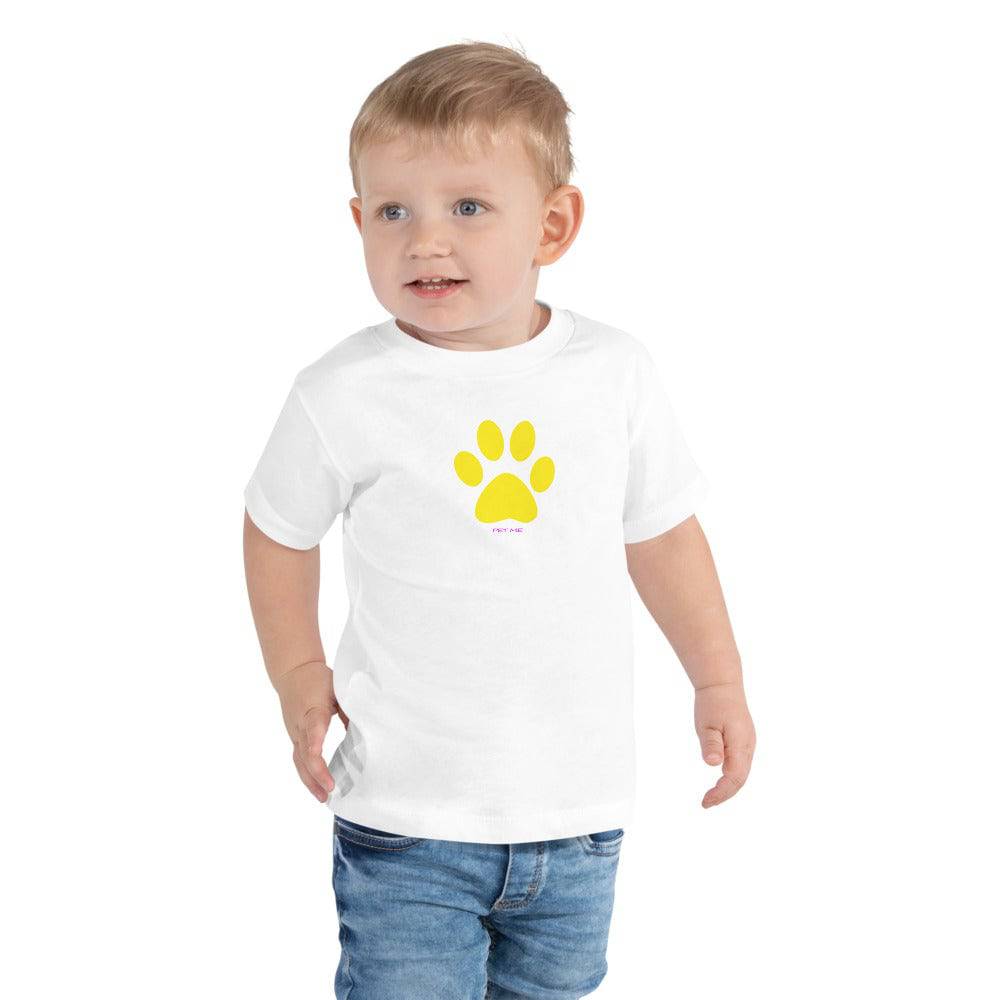 Toddler Short Sleeve Tee/Pet Me Yellow - Enet Images