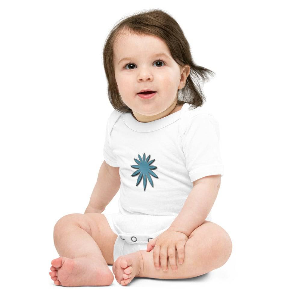 Baby short sleeve one piece/Flower - Enet Images