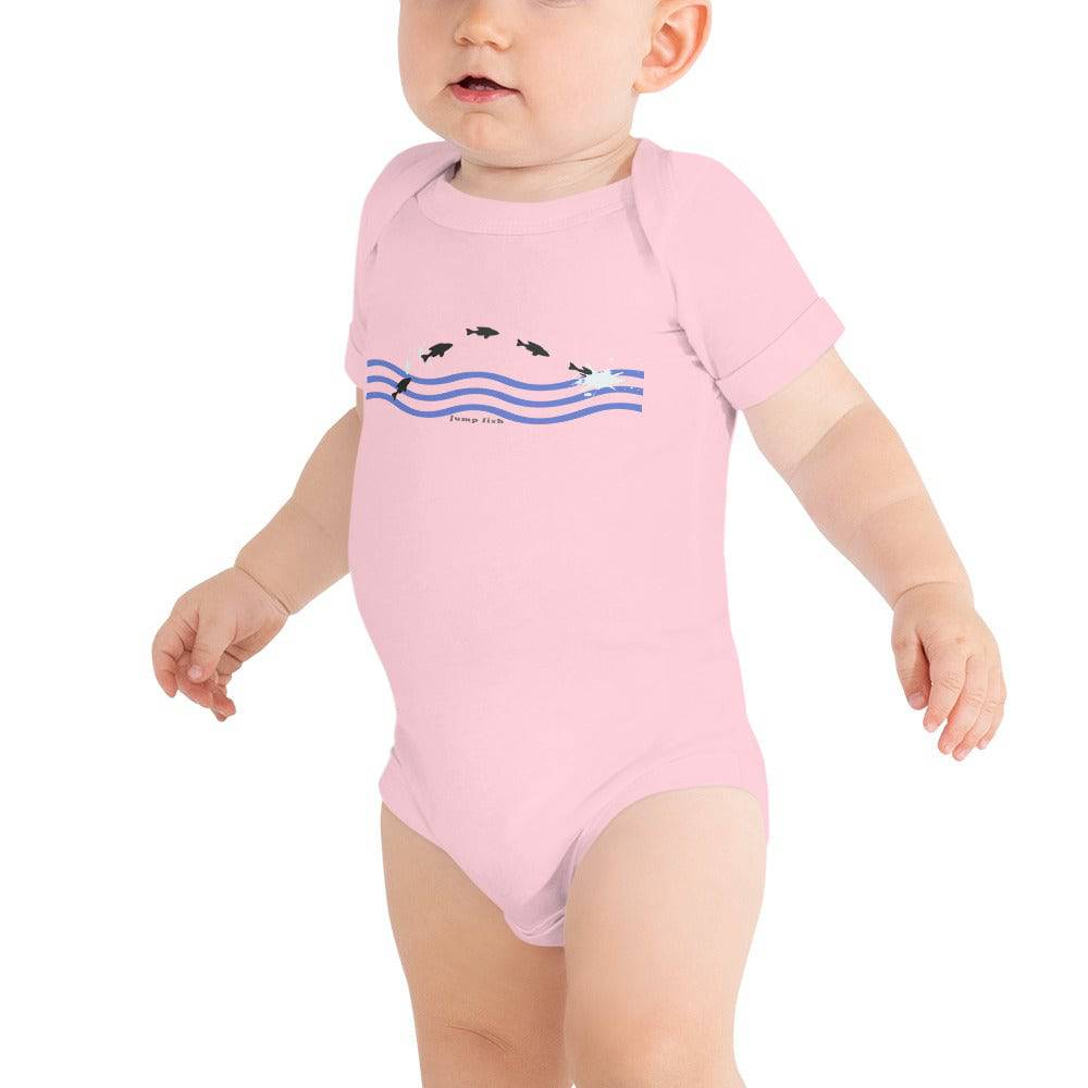 Baby short sleeve one piece/Jump-Fish - Enet Images