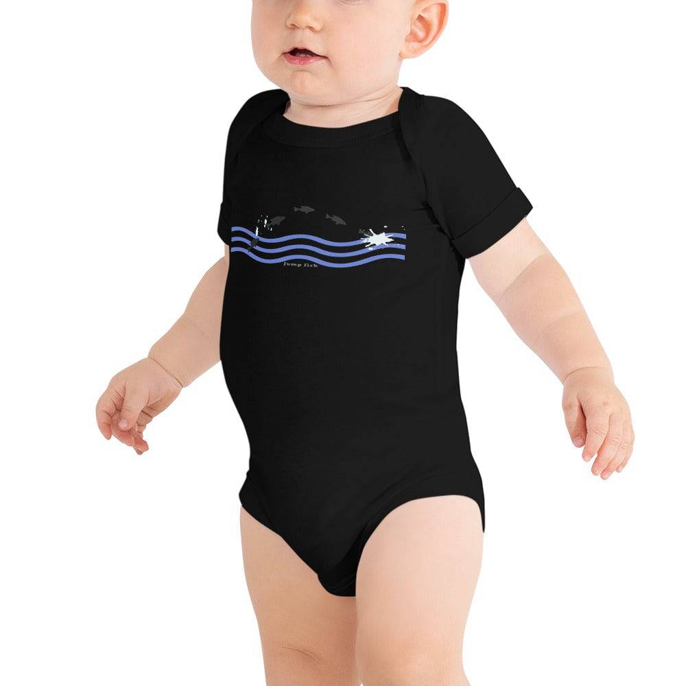 Baby short sleeve one piece/Jump-Fish - Enet Images