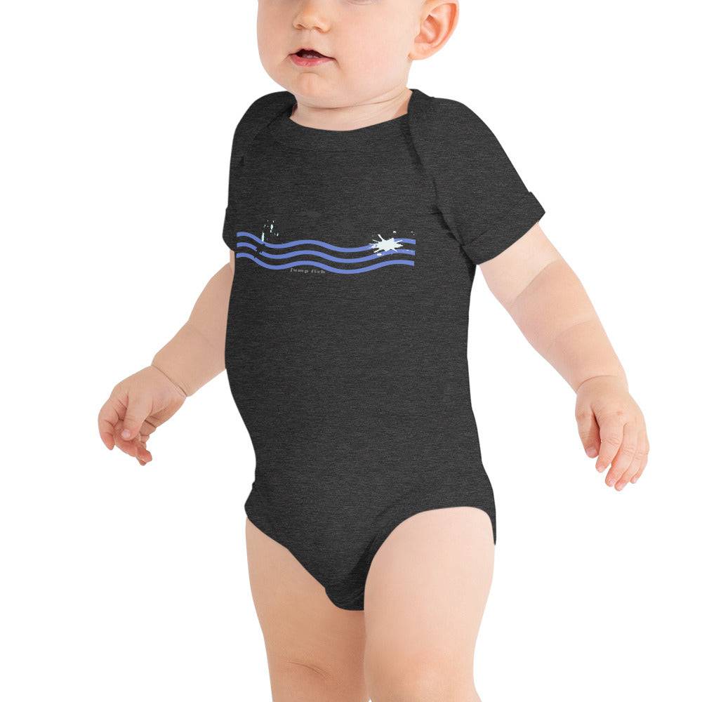 Baby short sleeve one piece/Jump-Fish - Enet Images