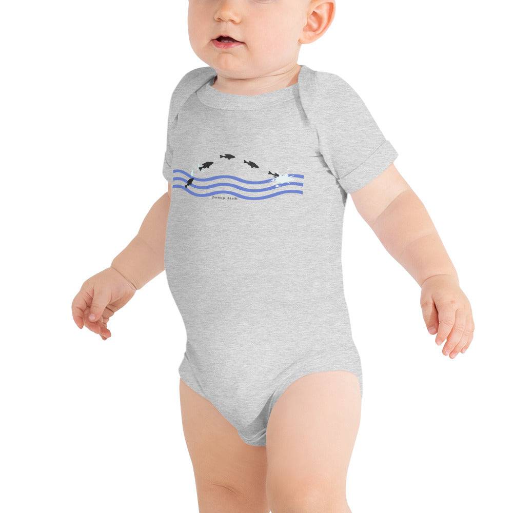 Baby short sleeve one piece/Jump-Fish - Enet Images