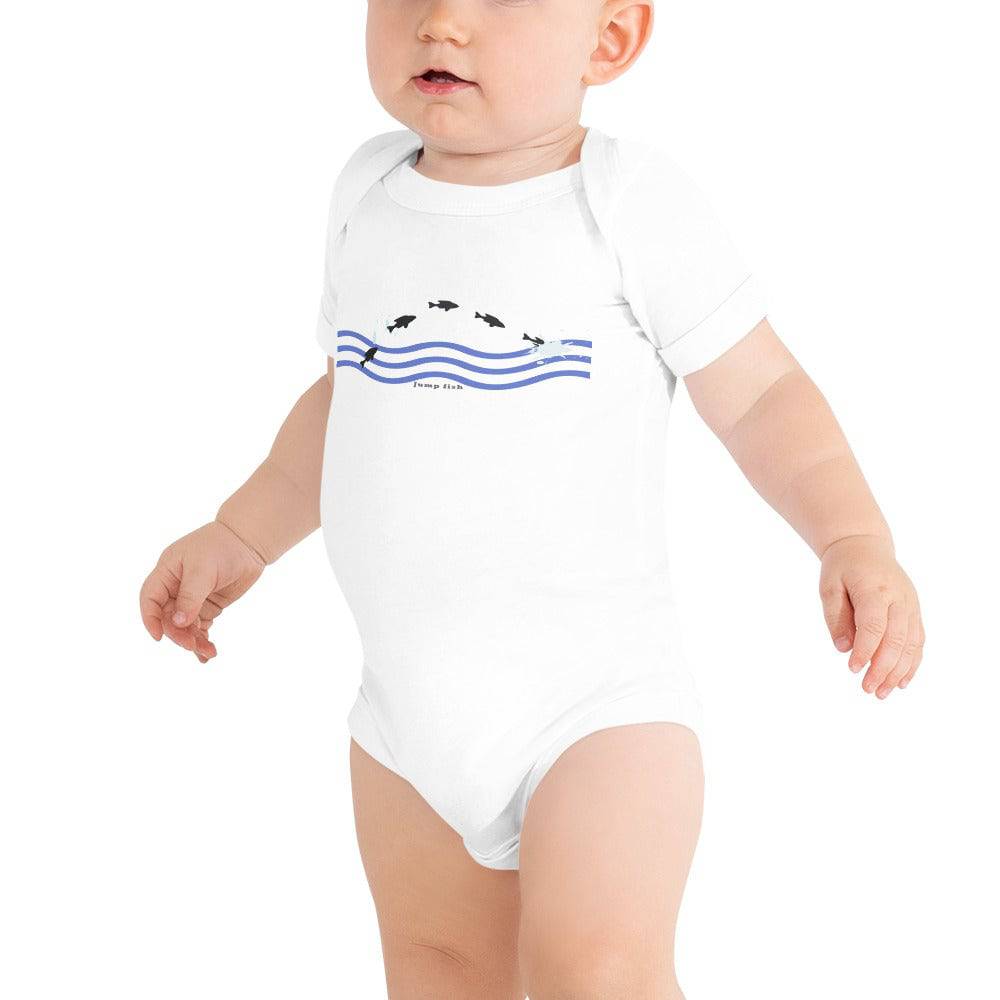 Baby short sleeve one piece/Jump-Fish - Enet Images