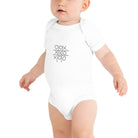 Baby short sleeve one piece/xxx b-w - Enet Images