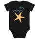 Organic cotton baby bodysuit/Star-Fish - Enet Images