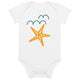Organic cotton baby bodysuit/Star-Fish - Enet Images