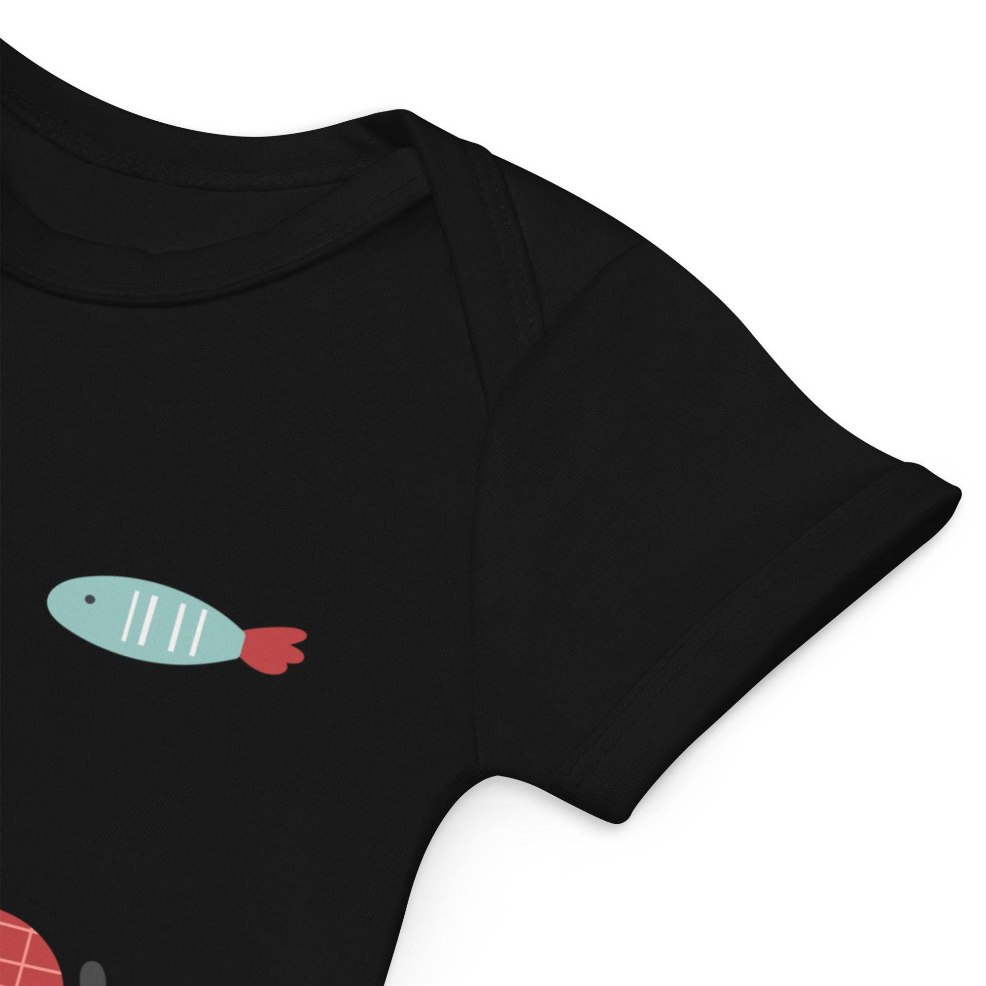 Organic cotton baby bodysuit-Submarine - Enet Images